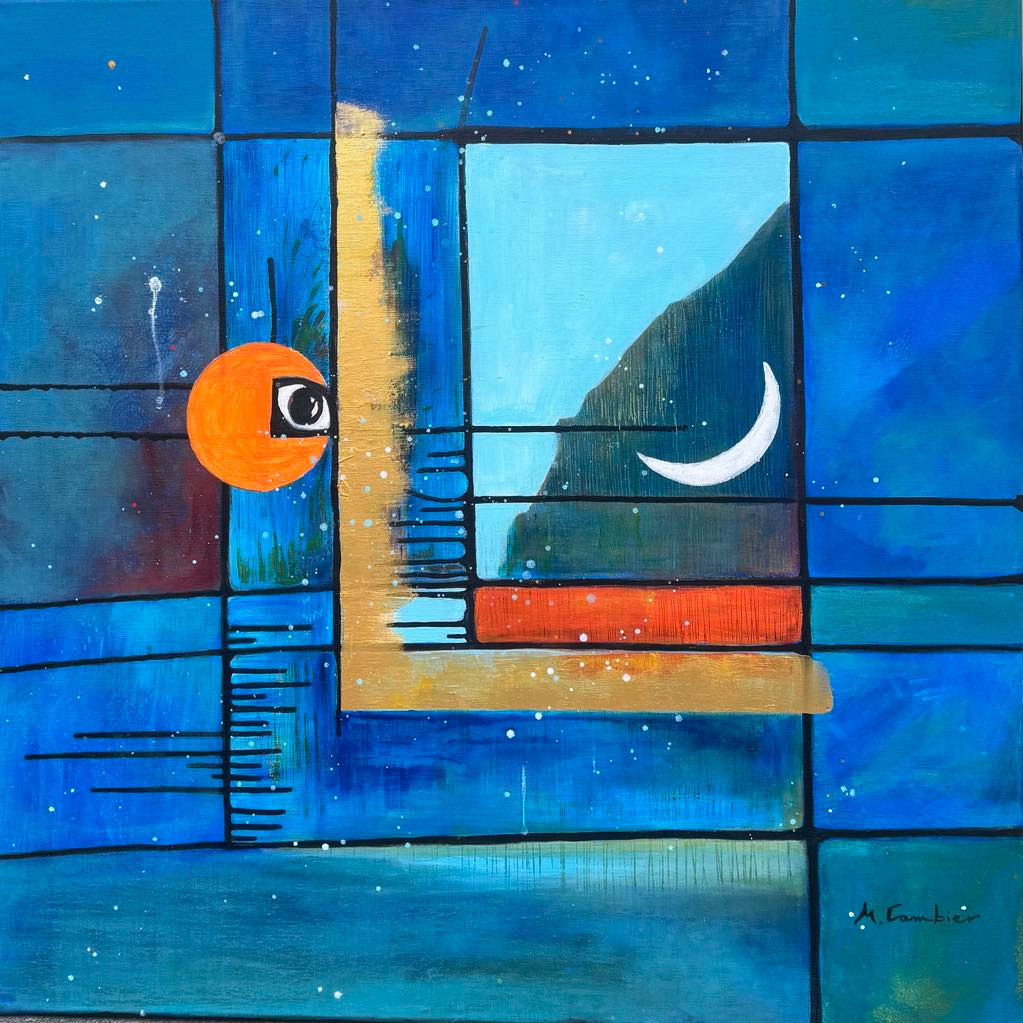 Art abstrait contemporain Step by Step par l'artiste peintre française Muriel Cambier