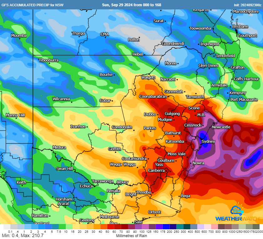 Odds Increase for NSW Coastal Heavy Rain & Low