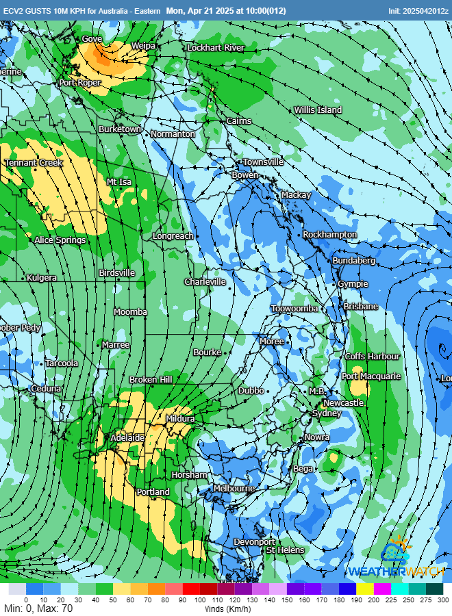 Late-Season Storms for SE QLD & NE NSW Ahead of Coastal Low and ...