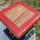 Thumbnail: Bookstack table 16" painted gold finish solid wood hand carved
