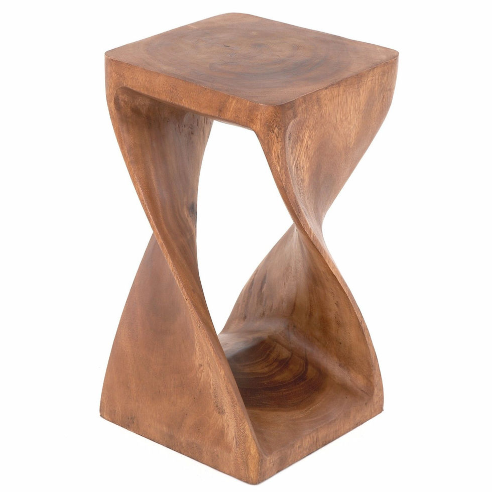 Thumbnail: twist table 20" waxed stock photo