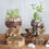 Thumbnail: melted glass bowl on wooden stand