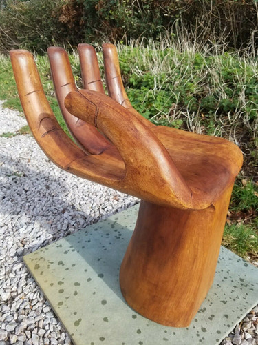 Carved Wooden Hand home-decor