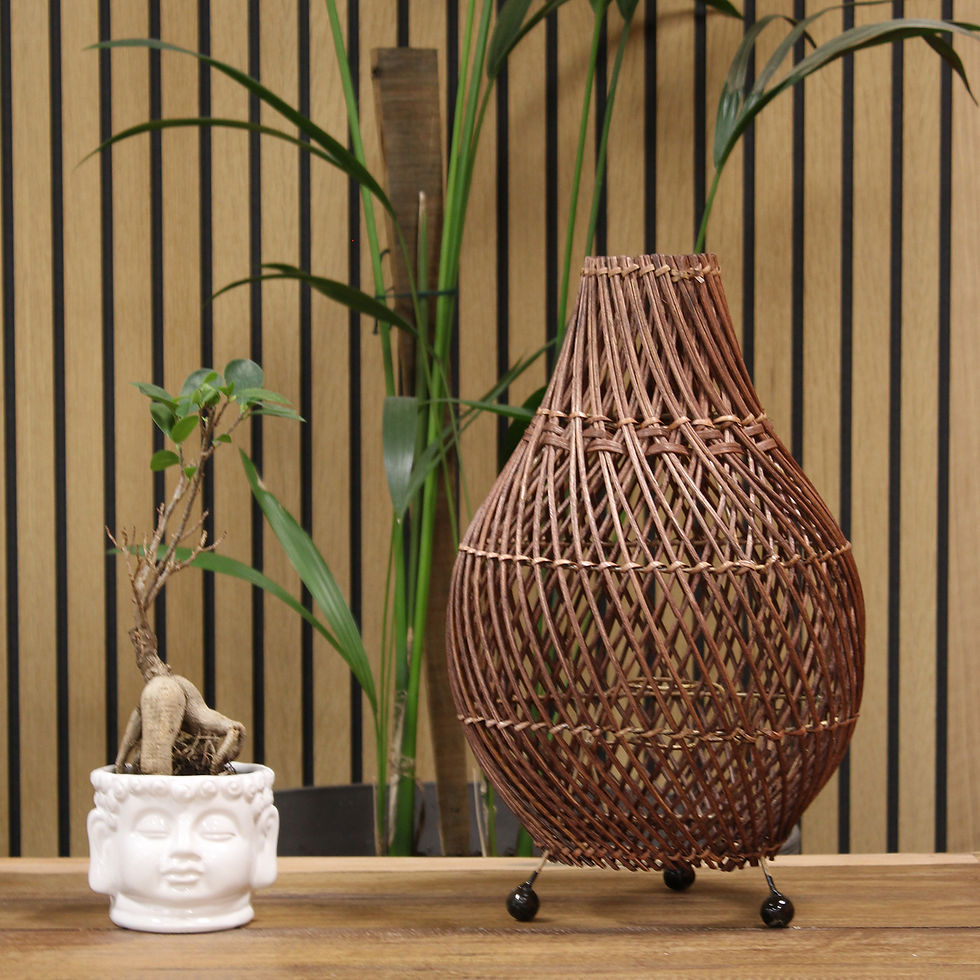 Small rattan lamp