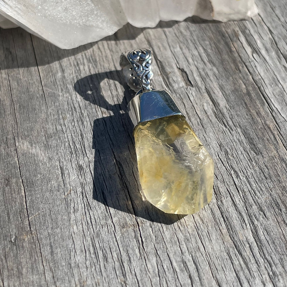 Thumbnail: Citrine cap top pendant