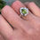 Thumbnail: Marija Designs Teardrop Peridot Signature Setting Ring