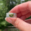 Thumbnail: Marija Designs Peridot Wide Textured Band Ring