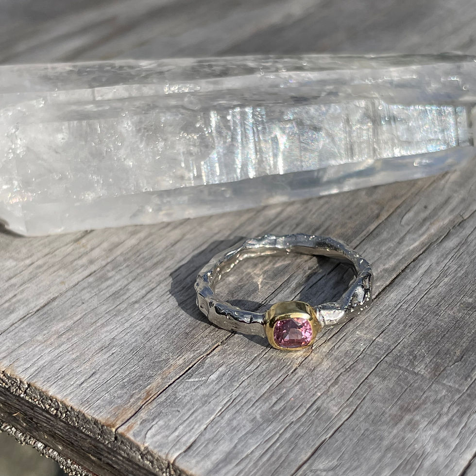 Thumbnail: Marija Designs Pink Spinel Ring