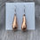 Thumbnail: Copper long teardrop earrings