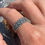 Thumbnail: Dots with oxidized background silver band