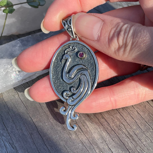 Roulette 18 Peacock Pendant justjewellery