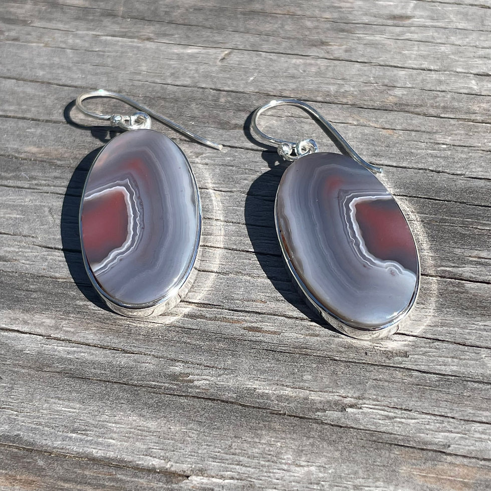 Thumbnail: Botswana agate earrings 
