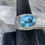 Thumbnail: Marija Designs Large Blue Topaz Ring