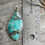 Thumbnail: Large asymetrical amazonite pendant