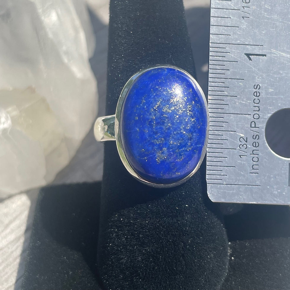 Thumbnail: Large oval lapis ring