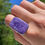 Thumbnail: Large rectangle charoite ring