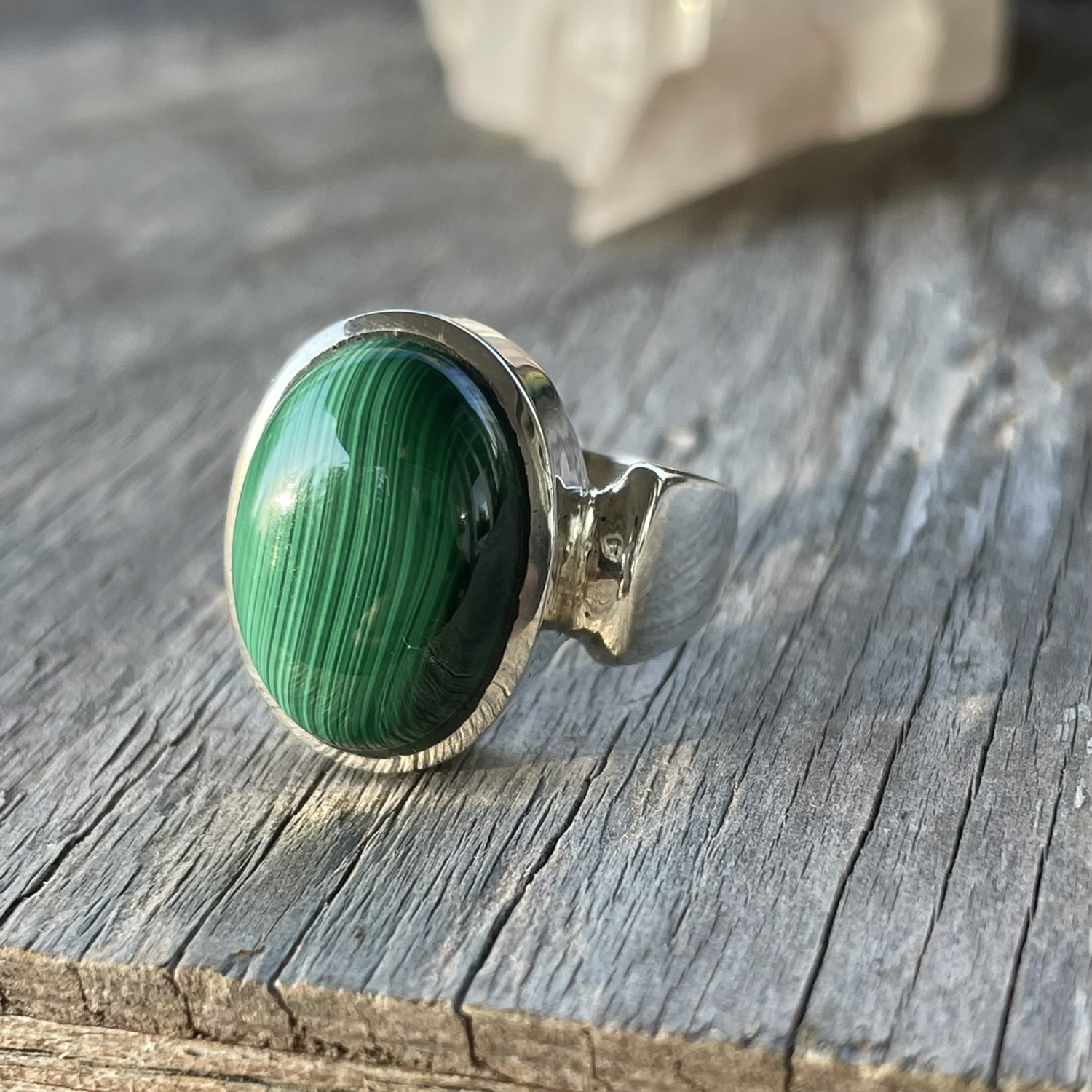 Malachite ring