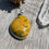 Thumbnail: Mustard yellow and green ocean jasper pendant