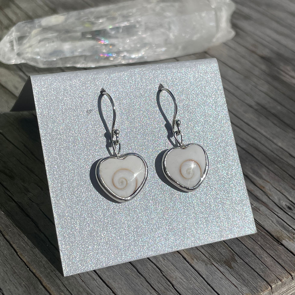 Thumbnail: Eye of Shiva shell earrings
