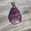 Thumbnail: Large teardrop pink tourmaline in quartz pendant