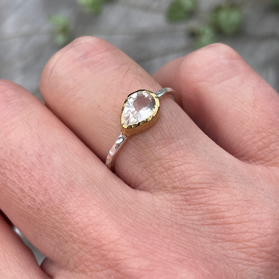 Marija Designs Kunzite Dainty Ring