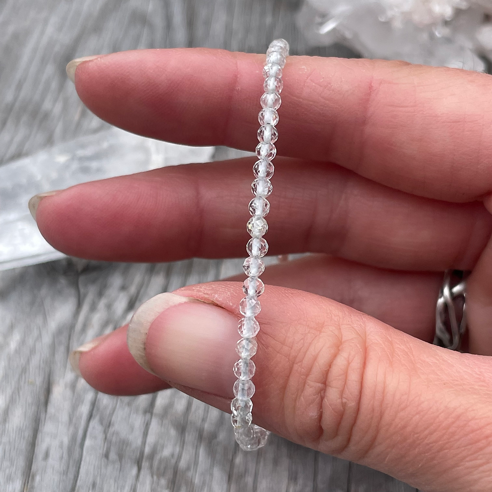 Thumbnail: White topaz bracelet 