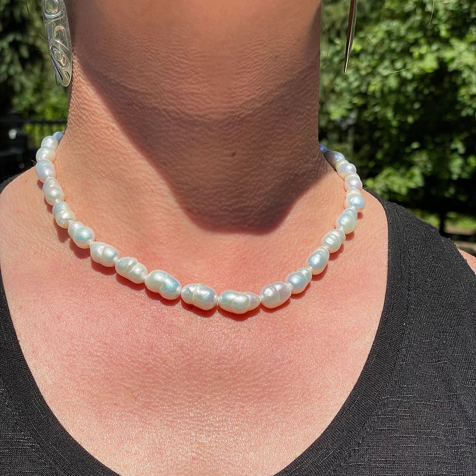 Thumbnail: Chunky freshwater pearl necklace
