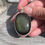 Thumbnail: Large oval obsidian pendant