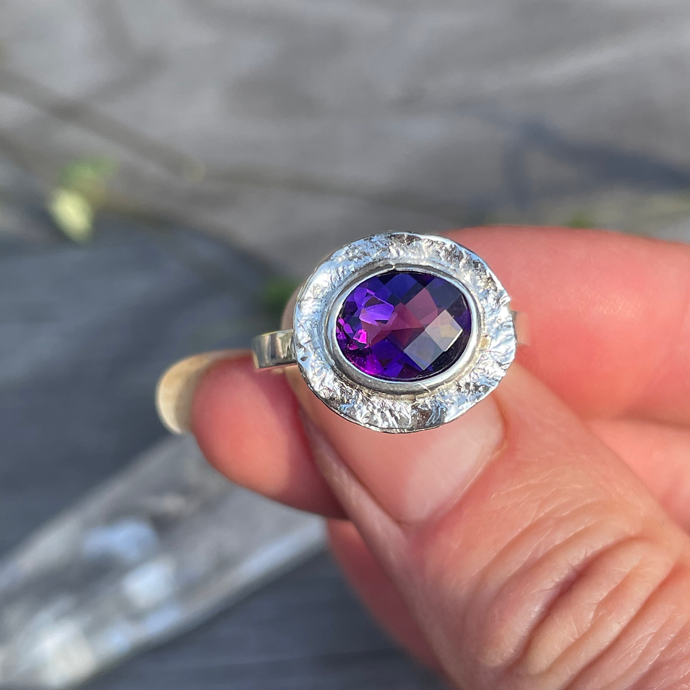 Marija Designs Amethyst Signature Ring