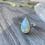 Thumbnail: Ethiopian opal skinny teardrop ring