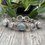 Thumbnail: Rainbow moonstone set in detailed silver setting bracelet