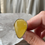 Thumbnail: Butter amber large asymmetrical ring 