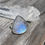 Thumbnail: Wide Teardrop Large Rainbow Moonstone Ring