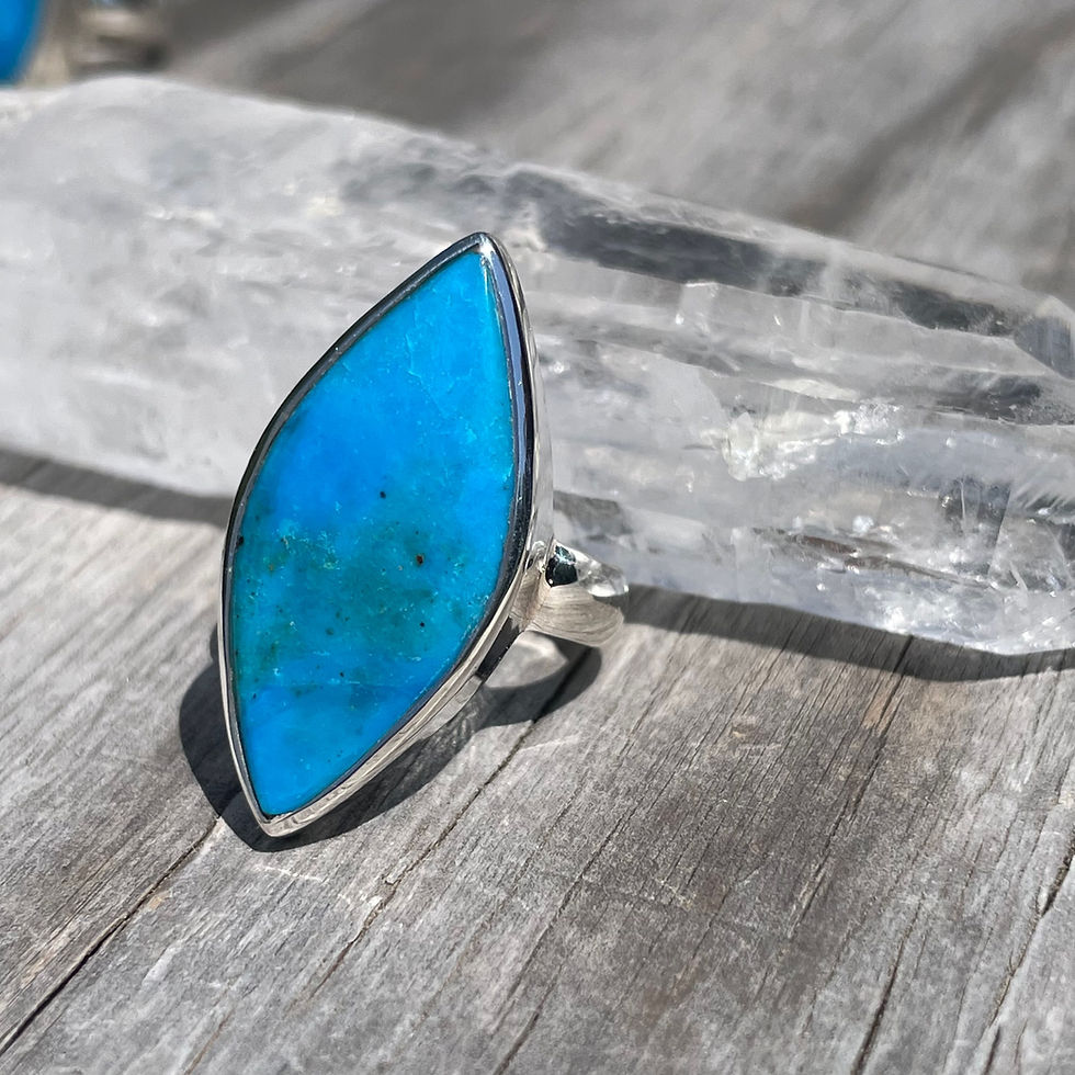 Thumbnail: Large Marquis Peruvian Opal Ring
