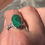 Thumbnail: Cutout band oval malachite ring