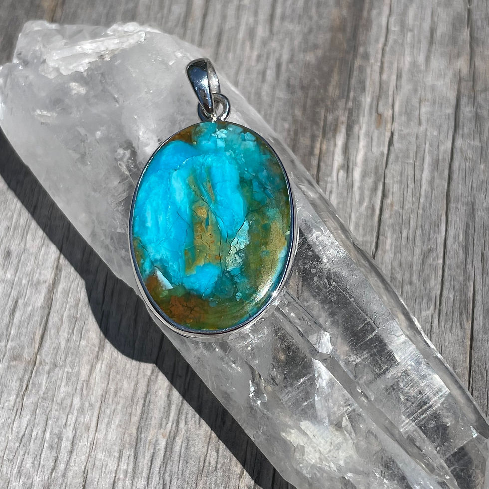 Thumbnail: Oval Scenic Peruvian Opal Pendant