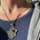 Thumbnail: Roulette 18 Large Hamsa with Kyanite Pendant