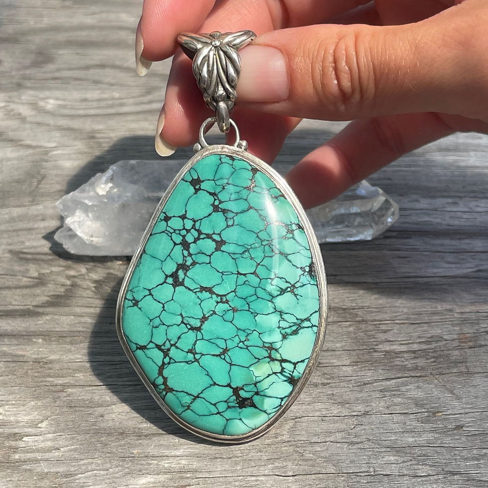 Thumbnail: Saville Designs huge turquoise pendant