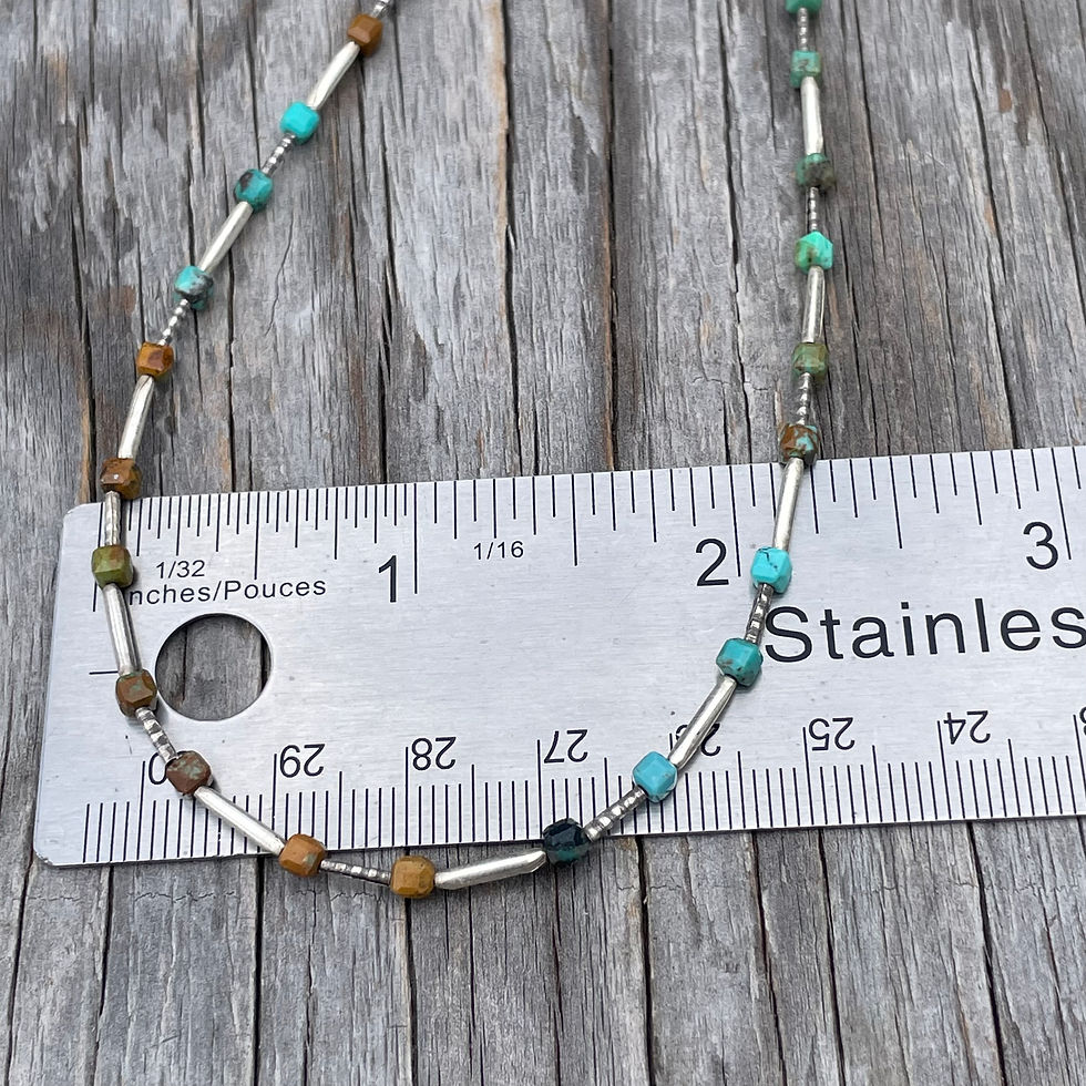 Thumbnail: Turquoise and silver necklace