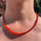 Thumbnail: Faceted carnelian beads necklace