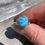 Thumbnail: Small round larimar ring