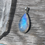 Thumbnail: Long teardrop moonstone pendant 