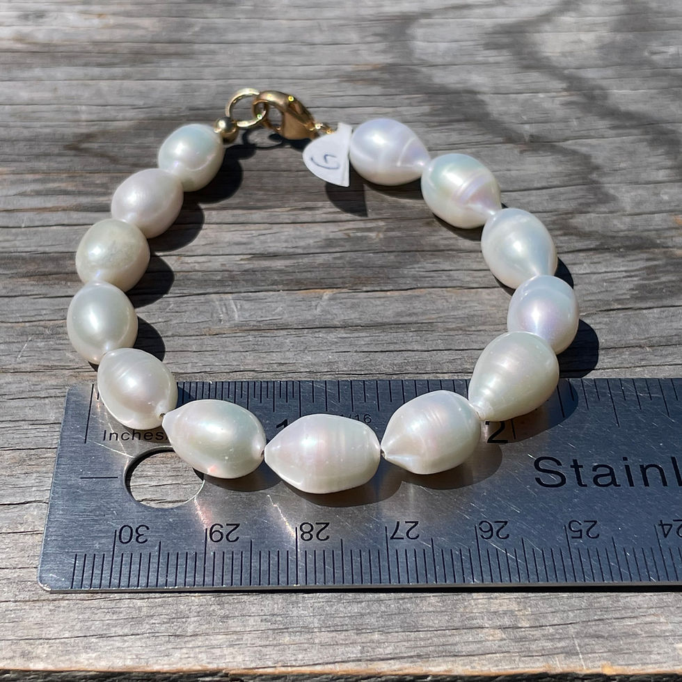 Thumbnail: GenVie Designs large pearl bracelet