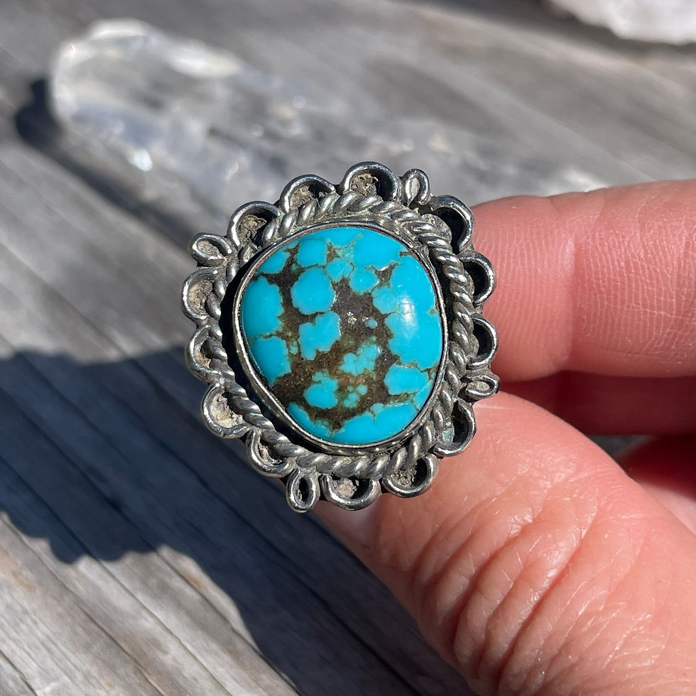 Thumbnail: Vintage turquoise ring
