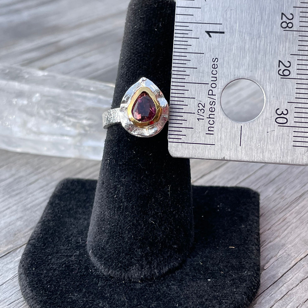 Thumbnail: Marija Designs Pink Tourmaline Signature Setting Ring
