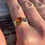 Thumbnail: Marija Designs Citrine Wide Band Ring