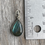 Thumbnail: Labradorite small kite shaped pendant  Nice blue green flash  Bezel set in solid