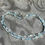 Thumbnail: GenVie Designs soft blue Aquamarine mix wrap bracelet or necklace