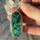 Thumbnail: Long oval malachite chrysocolla pendant