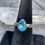 Thumbnail: Marija Designs Blue Topaz Teardrop Ring